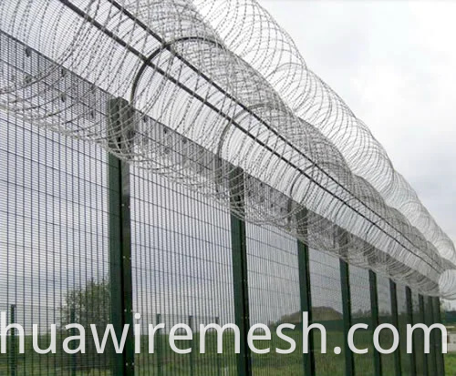 Ciężki galv. Concertina Razor Wire Fence dla ochrony